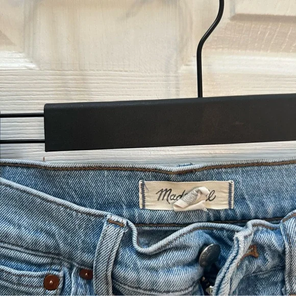 Madewell The perfect vintage wide leg crop Blue Jeans light blue 28 petite - Picture 3 of 9